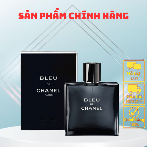 Nước hoa Blue de Chanel Nam tính, nươc hoa nam quyến rũ 100ml KIV 𝗣𝗲𝗿𝗳𝘂𝗺𝗲