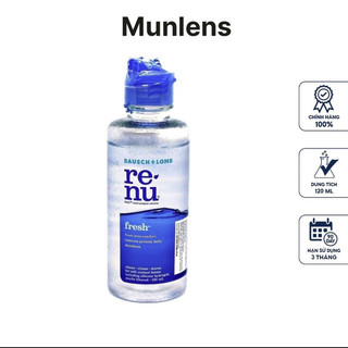 Nước ngâm lens mắt renu 120ml chuyên cho mắt nhạy cảm angel eyes
