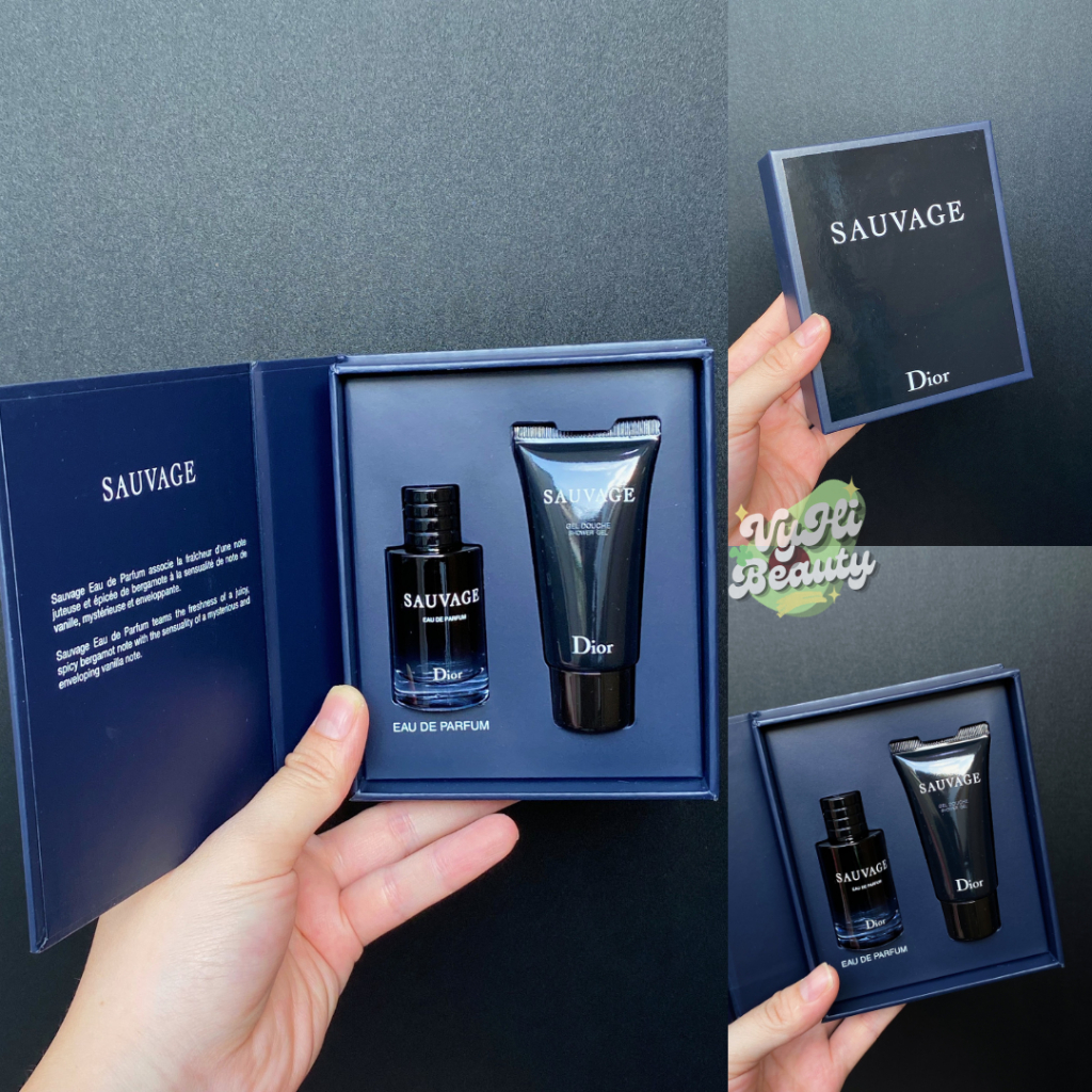 Set Dior Sauvage gồm nước hoa EDP 10ml và sữa tắm 20ml