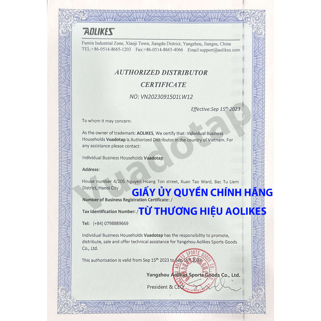 Băng Cổ Tay, Chặn Mồ Hôi Tay 8cm Chất Cotton Siêu Thấm Hút Mềm Mại Aolikes A0235