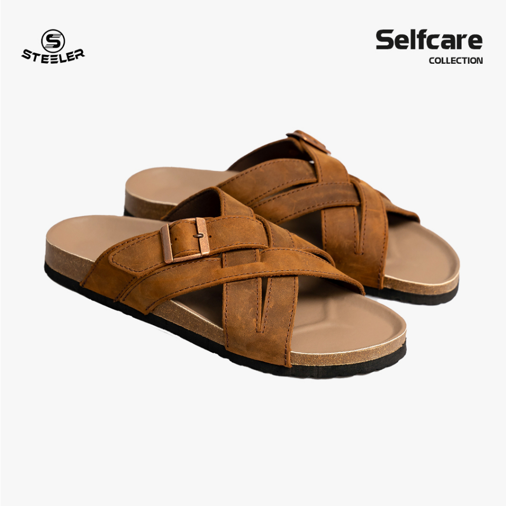 Dép Trấu Nam Knit Unisex Trấu Đan Chất Liệu Da Sáp May Âm Đế - Thương Hiệu Steeler