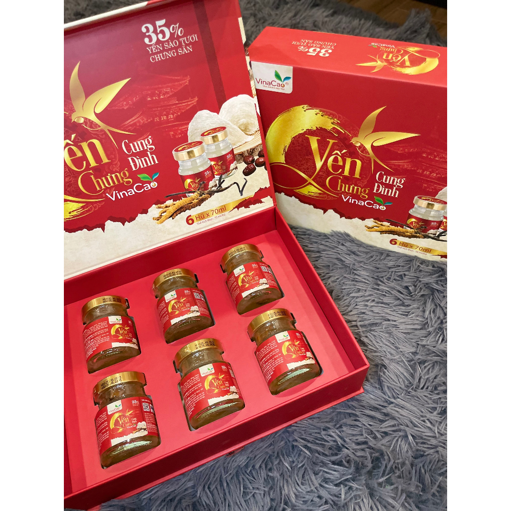 Yến chưng Cung Đình Vinacao - Yến sào chưng và đông trùng hạ thảo giúp bồi bổ cơ thể, tăng sức đề kháng, đẹp da
