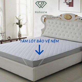 Tấm lót bảo vệ nệm Riotex chất liệu cotton chần bông thấm hút nước chống ẩm mốc cho nệm kích thước: m6/m8/2m2