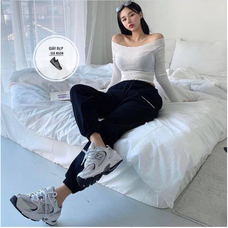 Giày New Balance 530 Retro Running Navy màu Xám Bạc Bản Li.ke. Au + Full Bill Box