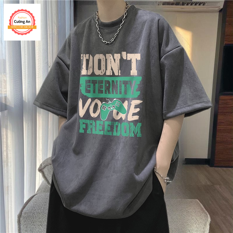 Áo thun nam, áo phông nam tay ngắn, tay lỡ cổ tròn chất cotton dày dặn thoáng mát  ATN038 - Cường An Fashion