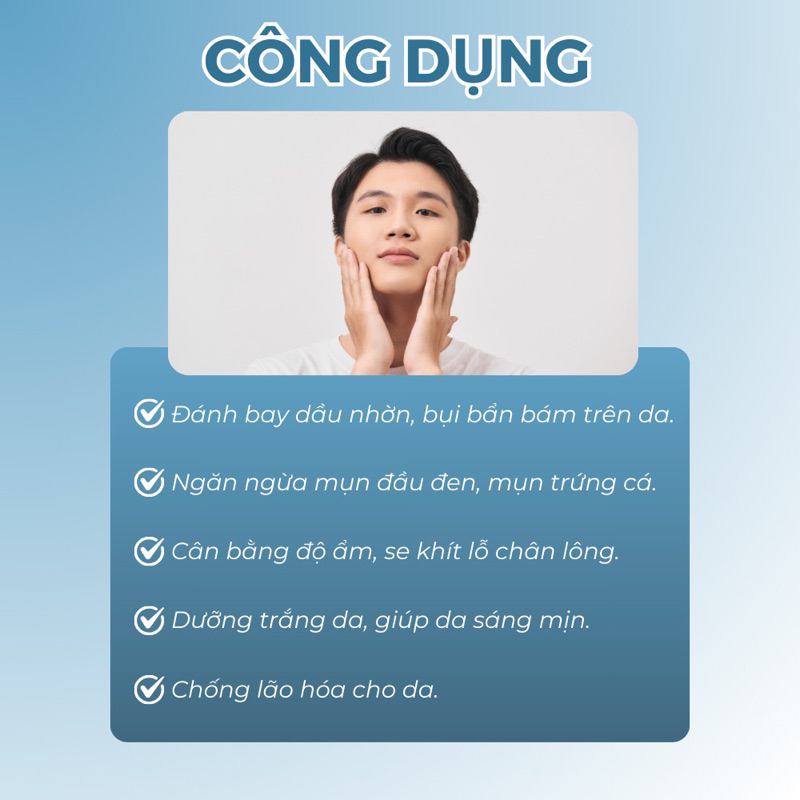 Sữa rửa mặt nam, thải độc, ngăn chặn quá trình lão hóa da hiệu quả, 120g.