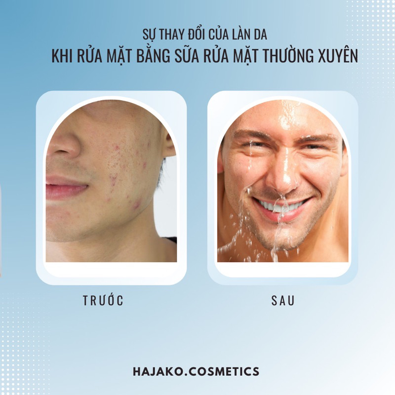 Sữa rửa mặt nam, thải độc, ngăn chặn quá trình lão hóa da hiệu quả, 120g.