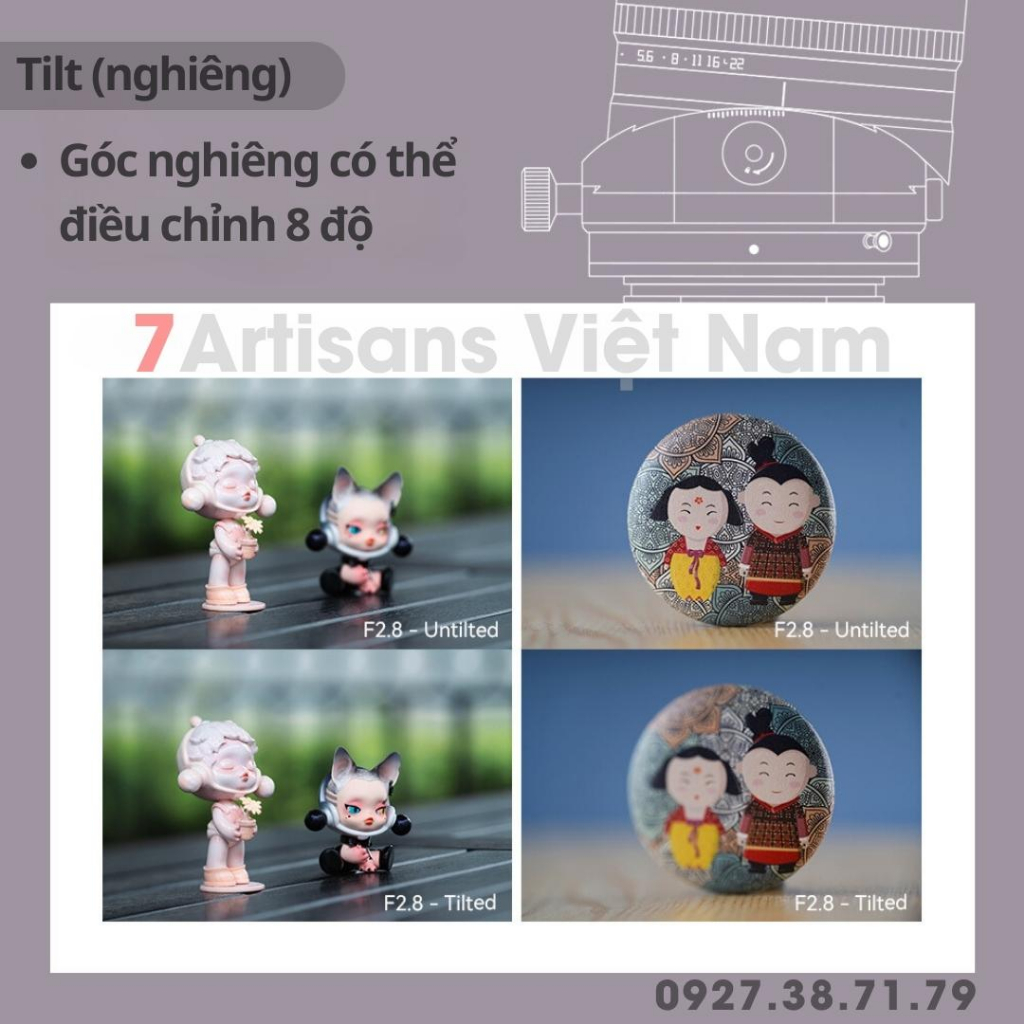 Ống kính TTArtisan 100mm F2.8 Macro 2X kèm Tilt Shift : Sony E/FE, Fujifilm FX/GFX, Nikon Z/F, Canon R/EF, Leica L, M43