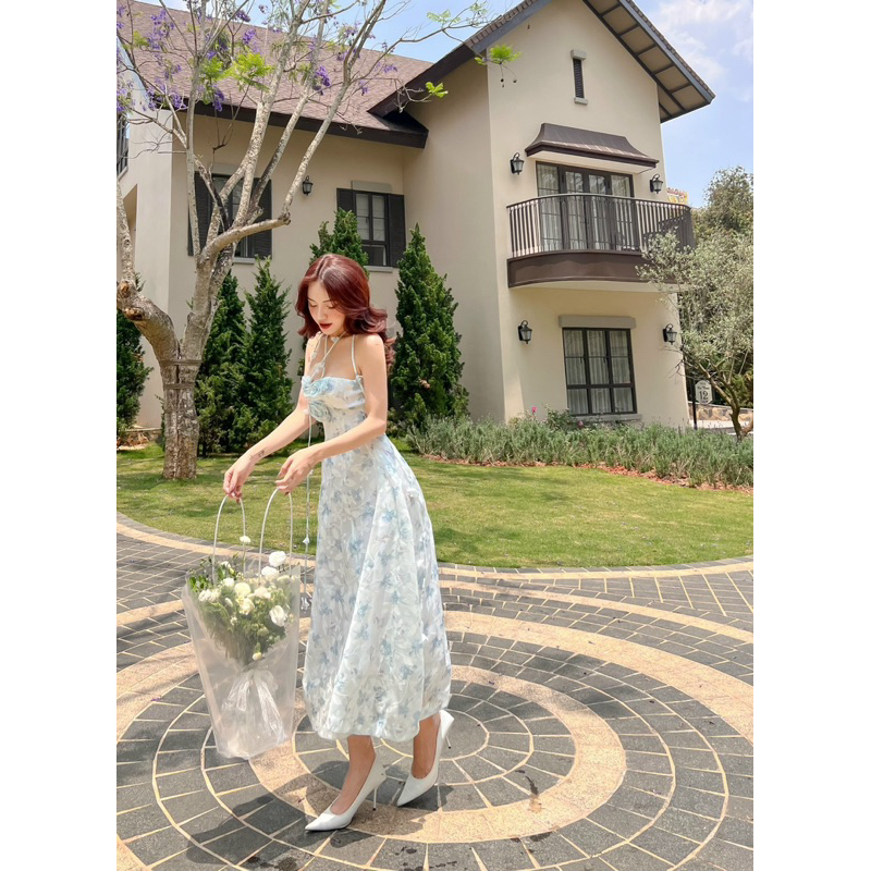 ĐẦM 2 DÂY HOA  - KP04271