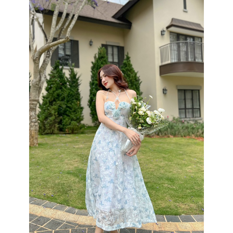 ĐẦM 2 DÂY HOA  - KP04271