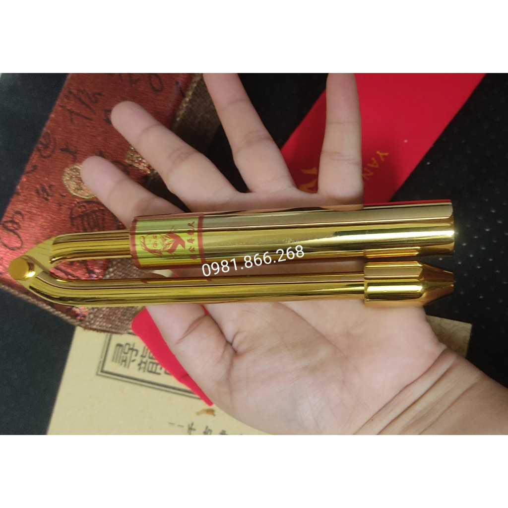 Thước tầm long đầu nhọn 16cm bằng đồng