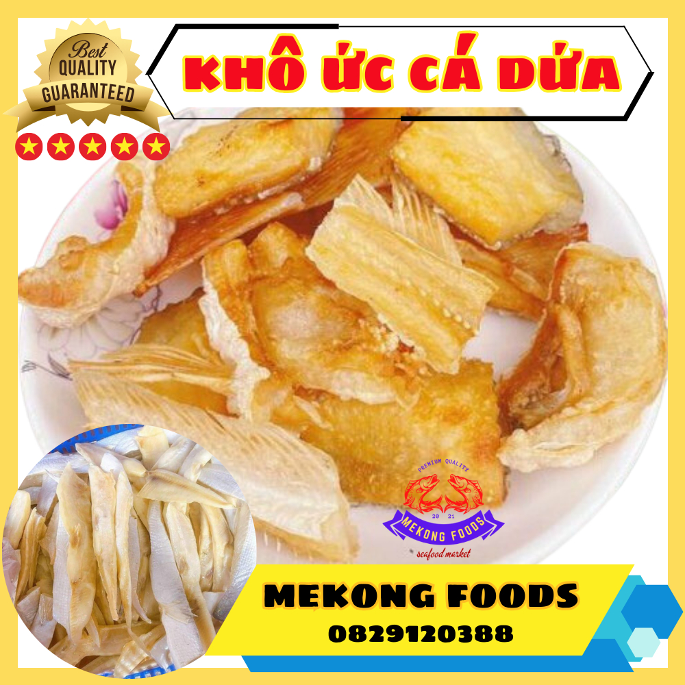 Ức Bụng Mỡ Khô Cá Dứa Cắt Sợi Siêu Béo Hải Sản Mekong chuyên hải sản khô , thực phẩm khô , nông sản khô ngon sạch
