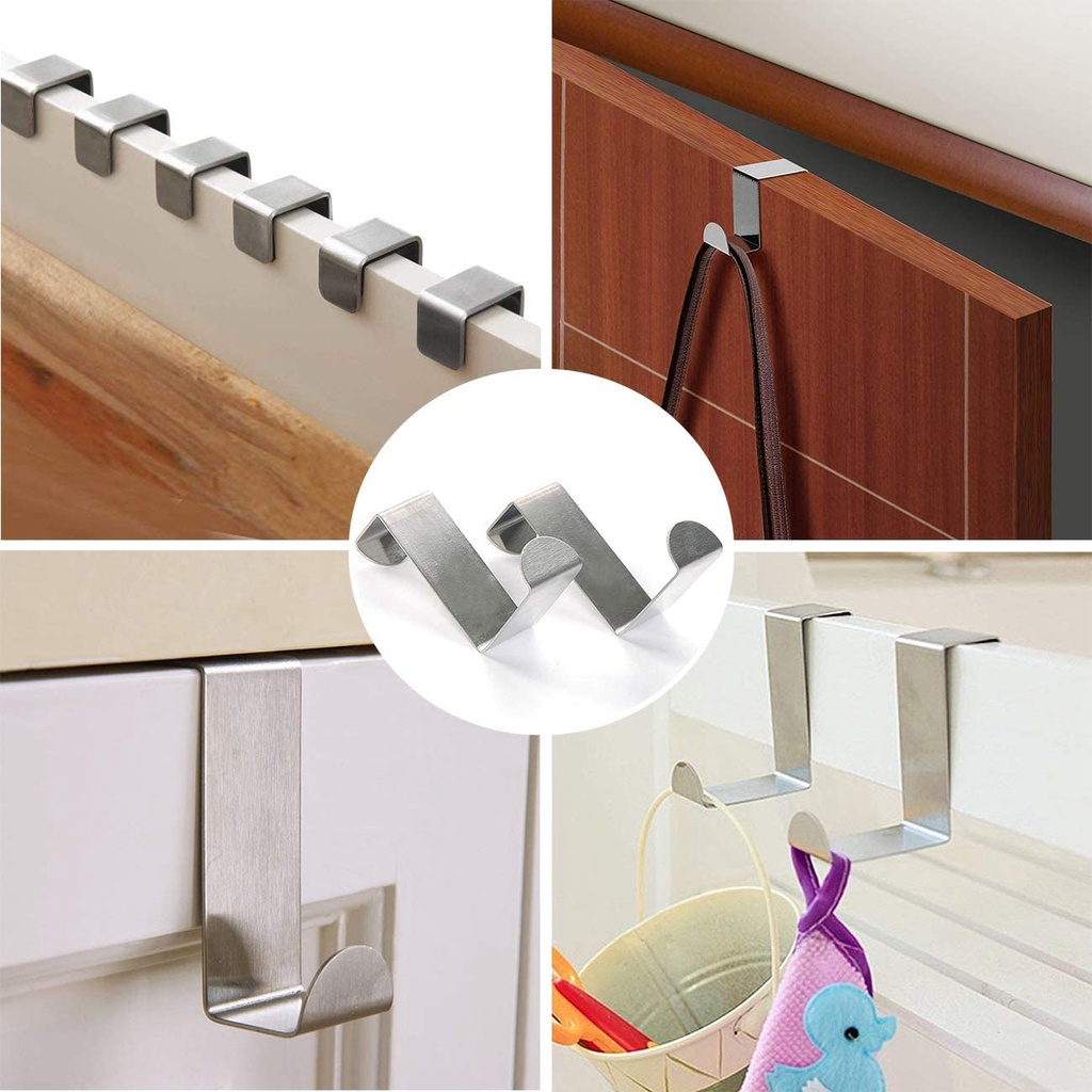 Móc Treo Quần Áo ,Mũ ,Túi Xách Sau Cánh Cửa Chữ Z - Móc Treo Kim Loại Đồ Cài Tủ 88422