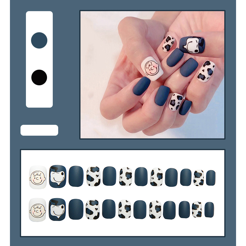 Nail Box Móng Tay Giả Thiết Kế Mới Toàn Diện Có Keo Dán Acrylic Phong Cách Pháp Đi Kèm Hộp Đẹp