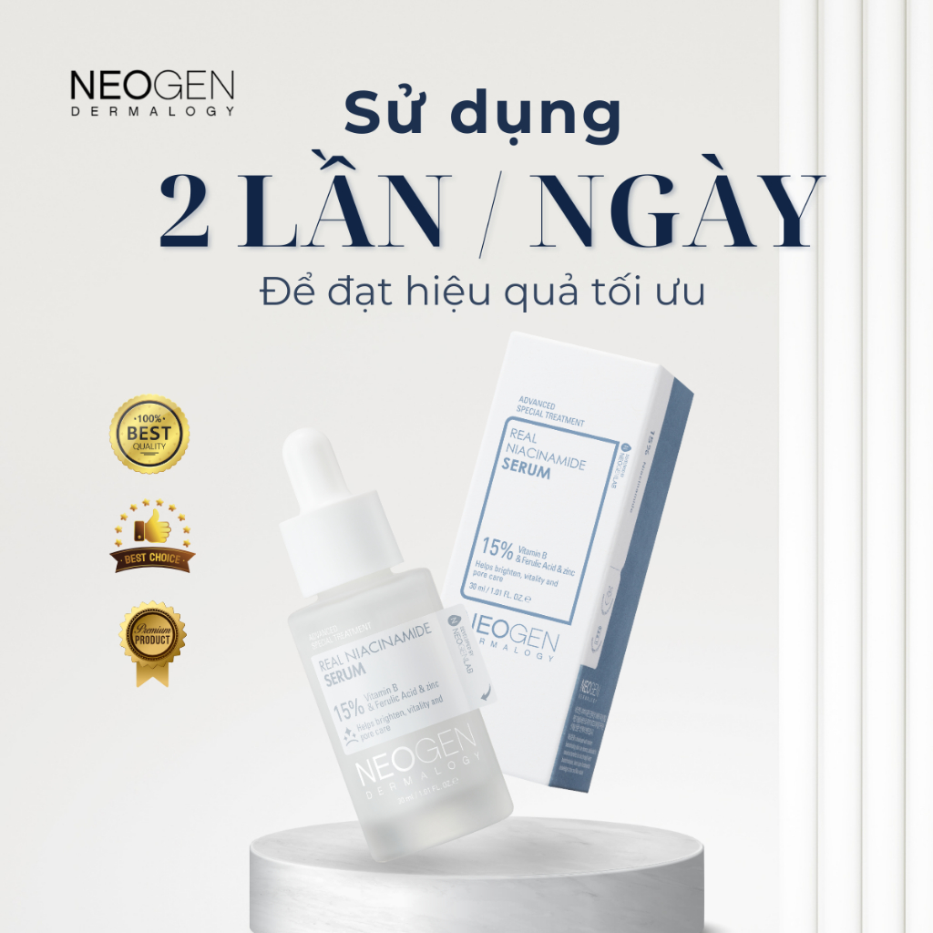 Serum Dưỡng Sáng Da Thu Nhỏ Lỗ Chân Lông Neogen Dermalogy Real Niacinamide Firming 10ml