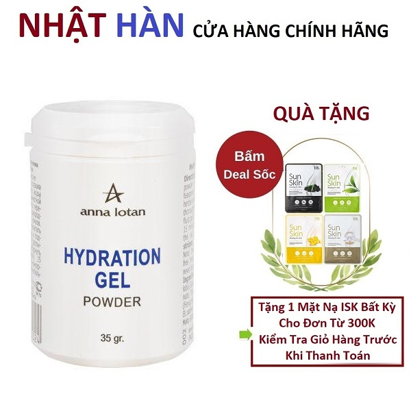 Bột thảo dược hỗ trợ nặn mụn chuyên nghiệp Anna Lotan Hydration Gel Powder 2g/5g