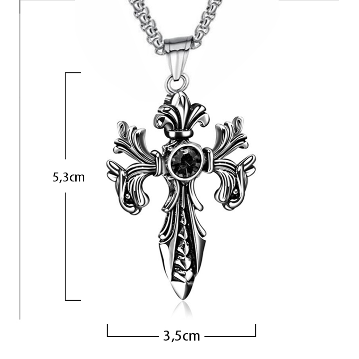 Mặt dây chuyền thánh giá INOX Chrome Heart nhiều mẫu