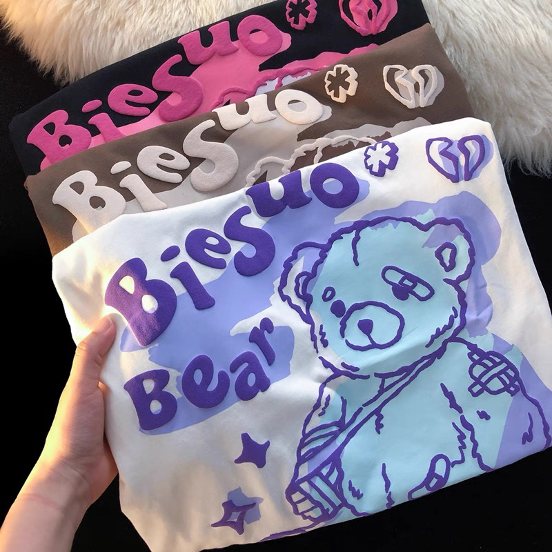 ÁO PHÔNG GẤU BEAR FORM RỘNG TAY LỠ PM11