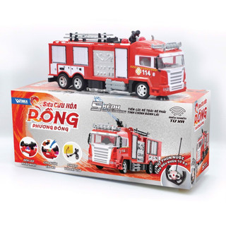 Bộ đồ chơi duka: siêu xe cứu hỏa - rồng phương đông dk81044