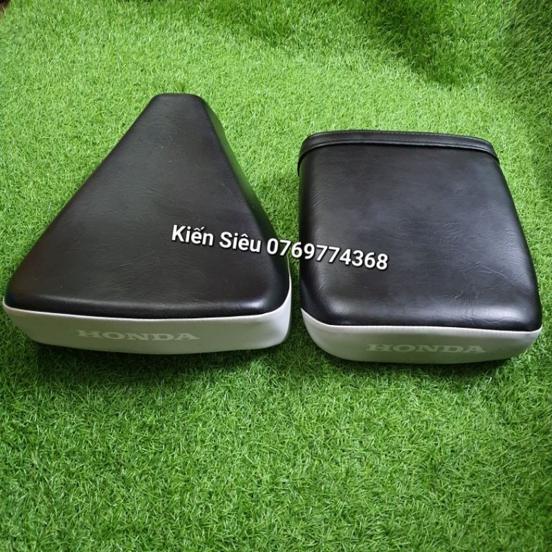 Bộ yên xe cub 88Fi phù hợp cub 81 86 82 DD 92 Custom màu đen xám da Mã Lai