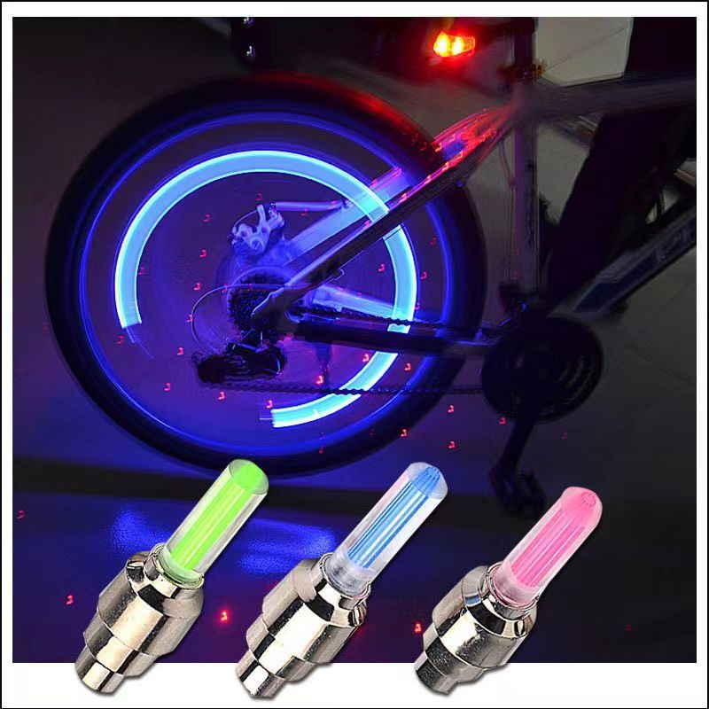 Bộ 2 đèn LED neon gắn bánh xe đạp, xe máy phát sáng độc đáo