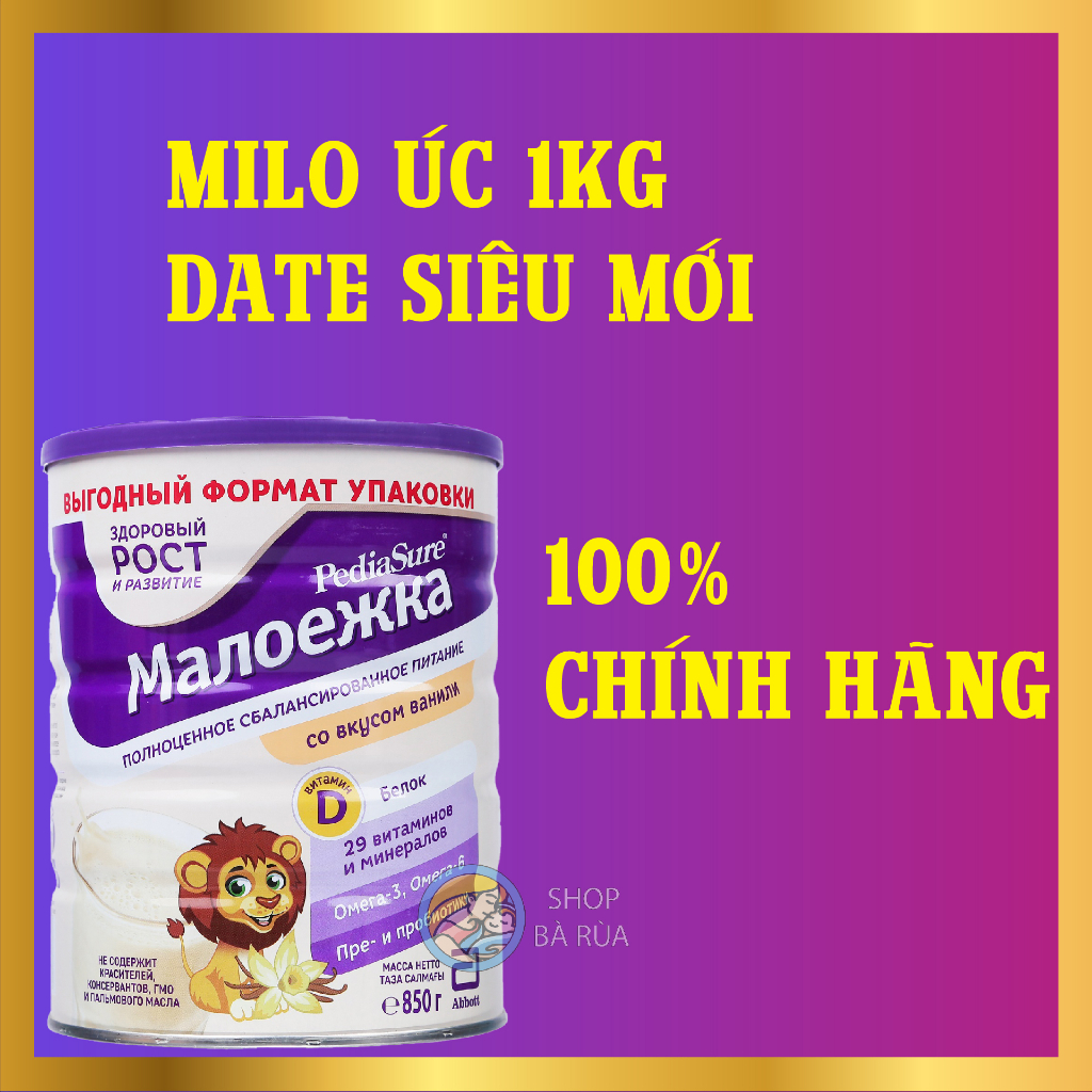 [Date 2024] Sữa Pediasure Nga Vị Vani, Sữa Công Thức 850g