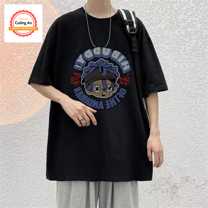 Áo thun nam, áo phông nam tay ngắn, tay lỡ cổ tròn chất cotton dày dặn thoáng mát  ATN050 - Cường An Fashion