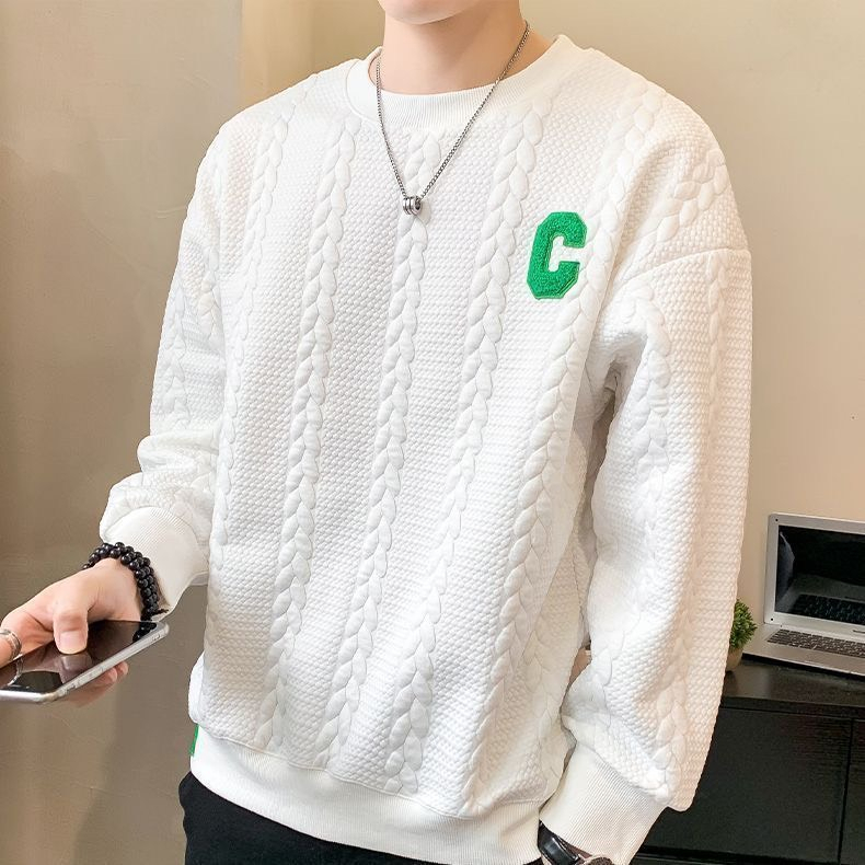 Áo Nỉ Chữ C Sweater Nam Nữ, In Vân Dập Nổi Chất Liệu Nỉ Siêu Ấm - Thu Đông 2023 dorisshop