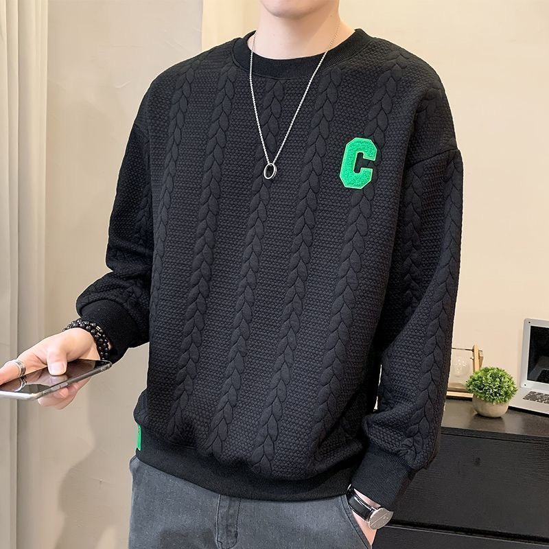 Áo Nỉ Chữ C Sweater Nam Nữ, In Vân Dập Nổi Chất Liệu Nỉ Siêu Ấm - Thu Đông 2023 dorisshop