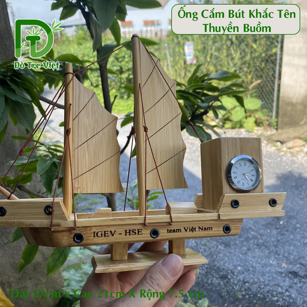 Ống cắn bút hình thuyền buồm