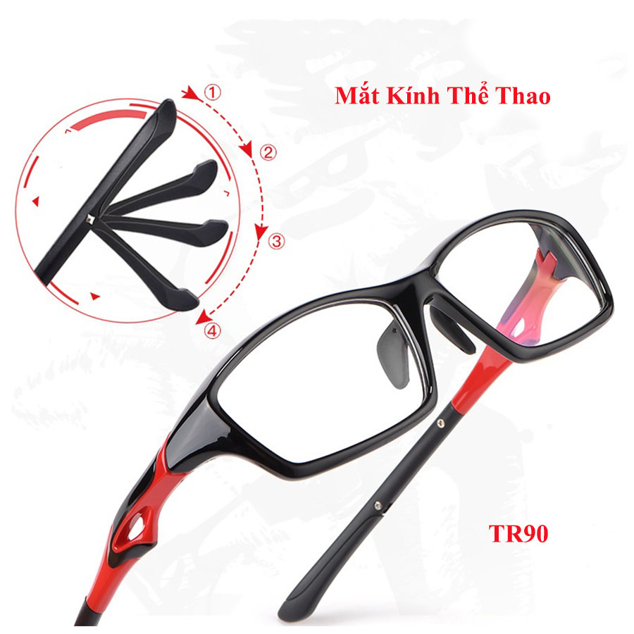 Gọng kính cận thể thao TR90 chuyên dụng cho người chạy bộ, đá banh