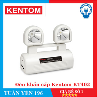 Đèn sạc chiếu sáng khẩn cấp KT402 Kentom (Ánh sáng Trắng/Vàng)- Hàng Chính Hãng