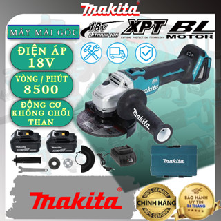  Máy mài cắt pin makita 199v - Máy mài góc nhẹ và tiện dụng cho đĩa 125 mm  Máy+Phụ kiện+bộ 2 pin  