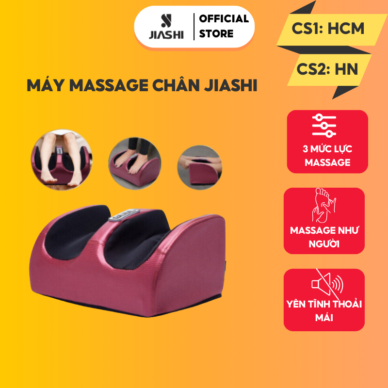 Máy massage chân bấm huyệt JIASHI bản cao cấp máy mát xa xoa bóp bàn chân tự động dành cho người già dân văn phòng MSC01