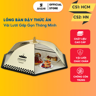 Lồng bàn gấp gọn đậy thức ăn, thoáng khí chống bụi,côn trùng chất liệu vải polyester bền chắc chắn LBG01
