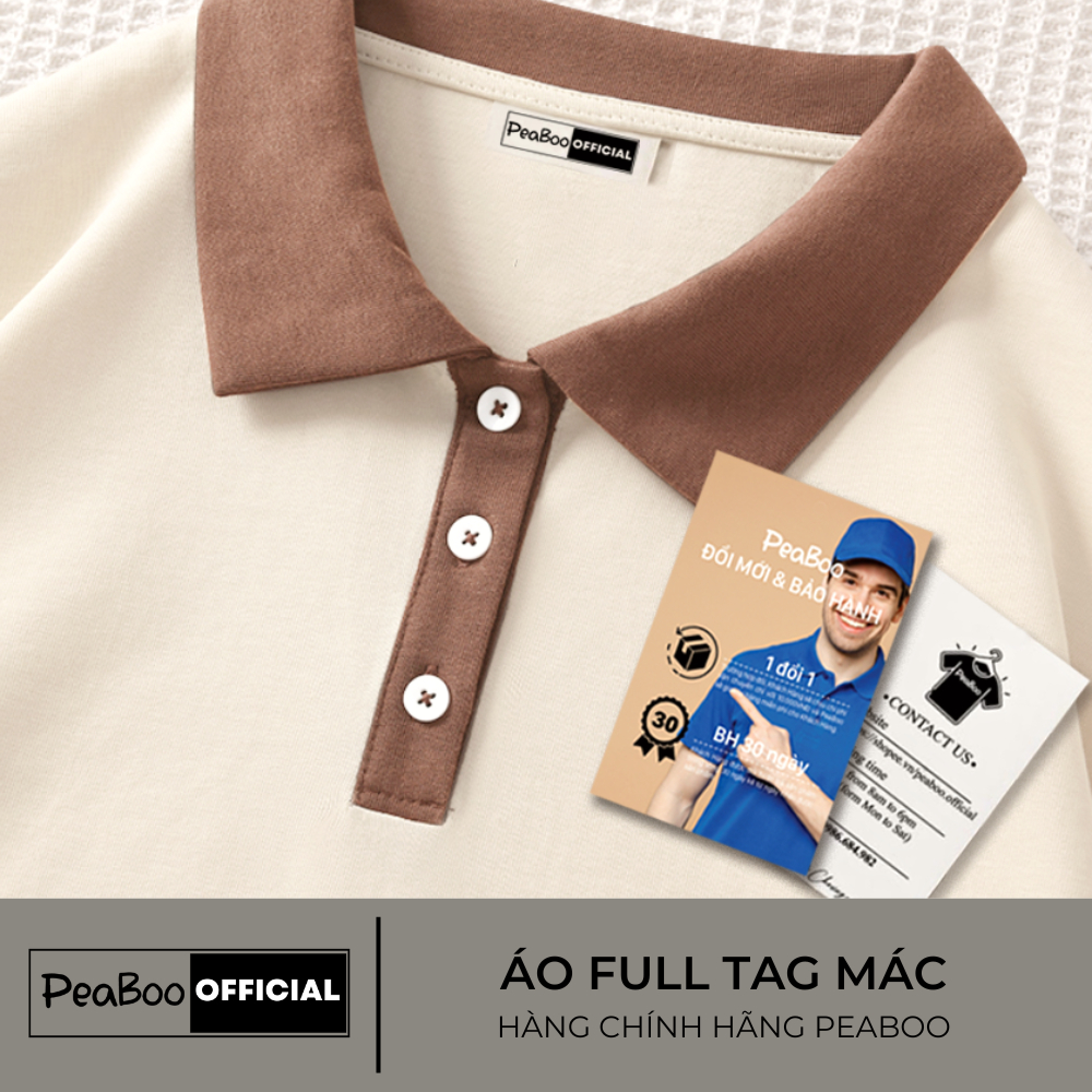 Áo Polo Nữ, Áo Polo Unisex By PEABOO Mã PL Good Thing Chất Cotton Mềm Mát Form Rộng Cho Nam Nữ | BigBuy360 - bigbuy360.vn