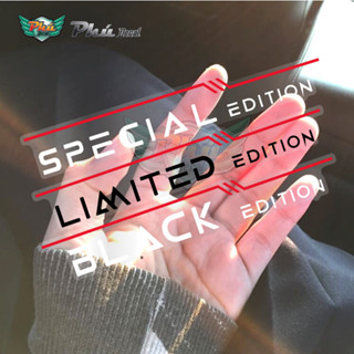  1 Tem chữ phiên bản Limited Edition Black Edition Special Edition tách nền trong suốt dán được tất cả các xe 16x2,3cm 