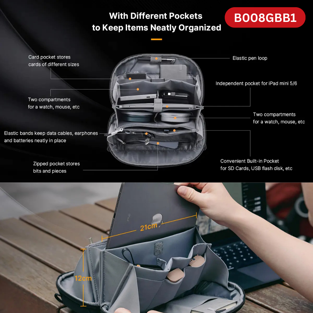 ULANZI TRAKER Tech Pouch Mini B007GBB1  / ULANZI TRAKER Tech Pouch Pro B008GBB1  - Hàng Chính Hãng