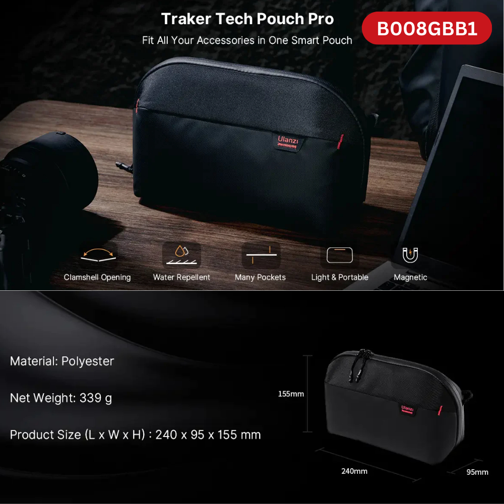 ULANZI TRAKER Tech Pouch Mini B007GBB1  / ULANZI TRAKER Tech Pouch Pro B008GBB1  - Hàng Chính Hãng