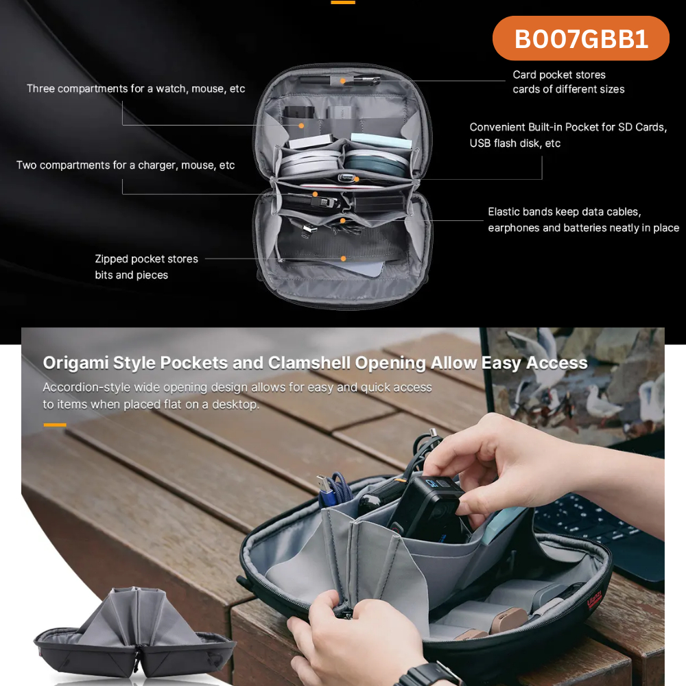 ULANZI TRAKER Tech Pouch Mini B007GBB1  / ULANZI TRAKER Tech Pouch Pro B008GBB1  - Hàng Chính Hãng