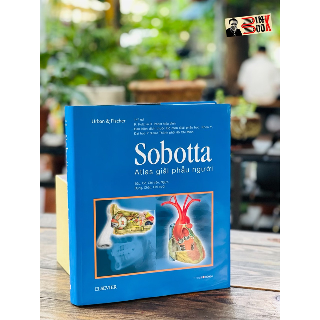 Sách_ Bìa cứn, in màu toàn bộ _ Sobotta Atlas giải phẫu người (phiên bản thứ 14) - Đông A- NXB Dân T