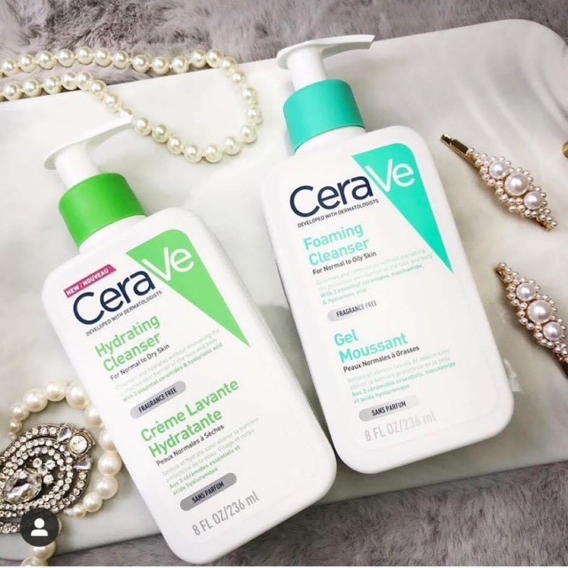 Sữa Rửa Mặt CeraVe Hydrating, Foaming Cleanser - Cho Da Dầu Và Da Khô 236ml | BigBuy360 - bigbuy360.vn