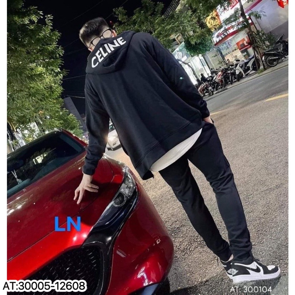 Áo Hoodie Mix Túi Bụng Họa Tiết Chữ HOTTREND 2023