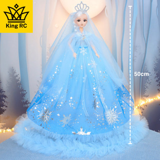  Búp Bê Công Chúa Elsa Xinh Đẹp Cho Bé Gái Cỡ Lớn Cả Váy Dài 50cm Các Khớp Cử Động Tóc Màu Siêu Xinh  King RC  BB01 