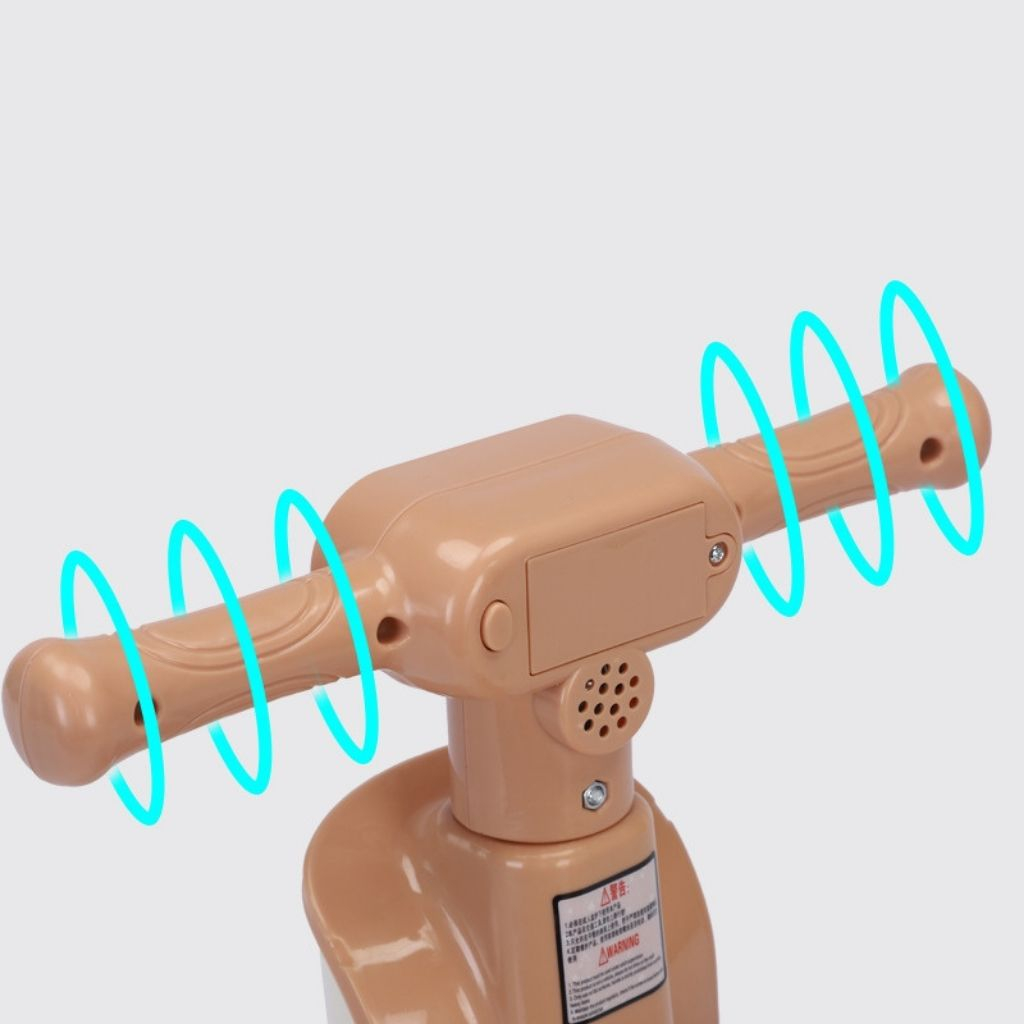 Xe chòi chân 1007 có hộc đựng đồ dưới yên, có đèn, có nhạc