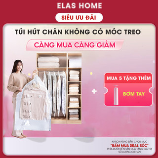 Túi Hút Chân Không Đựng Quần Áo Dùng Bơm Có Móc Treo Đựng Quần Áo Bảo Quản Quần Áo
