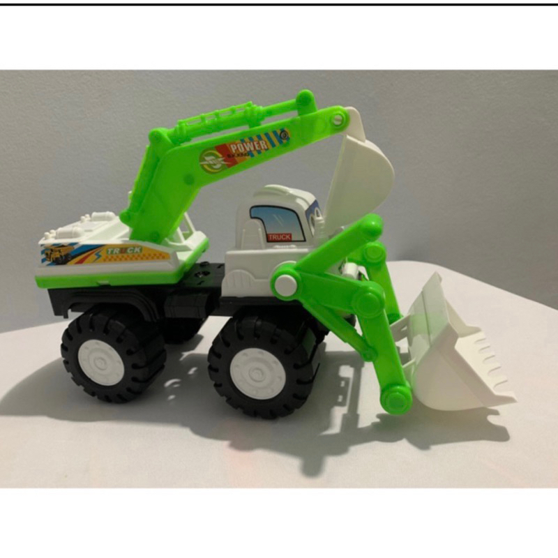 Xe cẩu đồ chơi ,Xe Cẩu PoLi Kết Hợp Chức Năng cẩu múc - Đồ Chơi Cho Bé An Kids