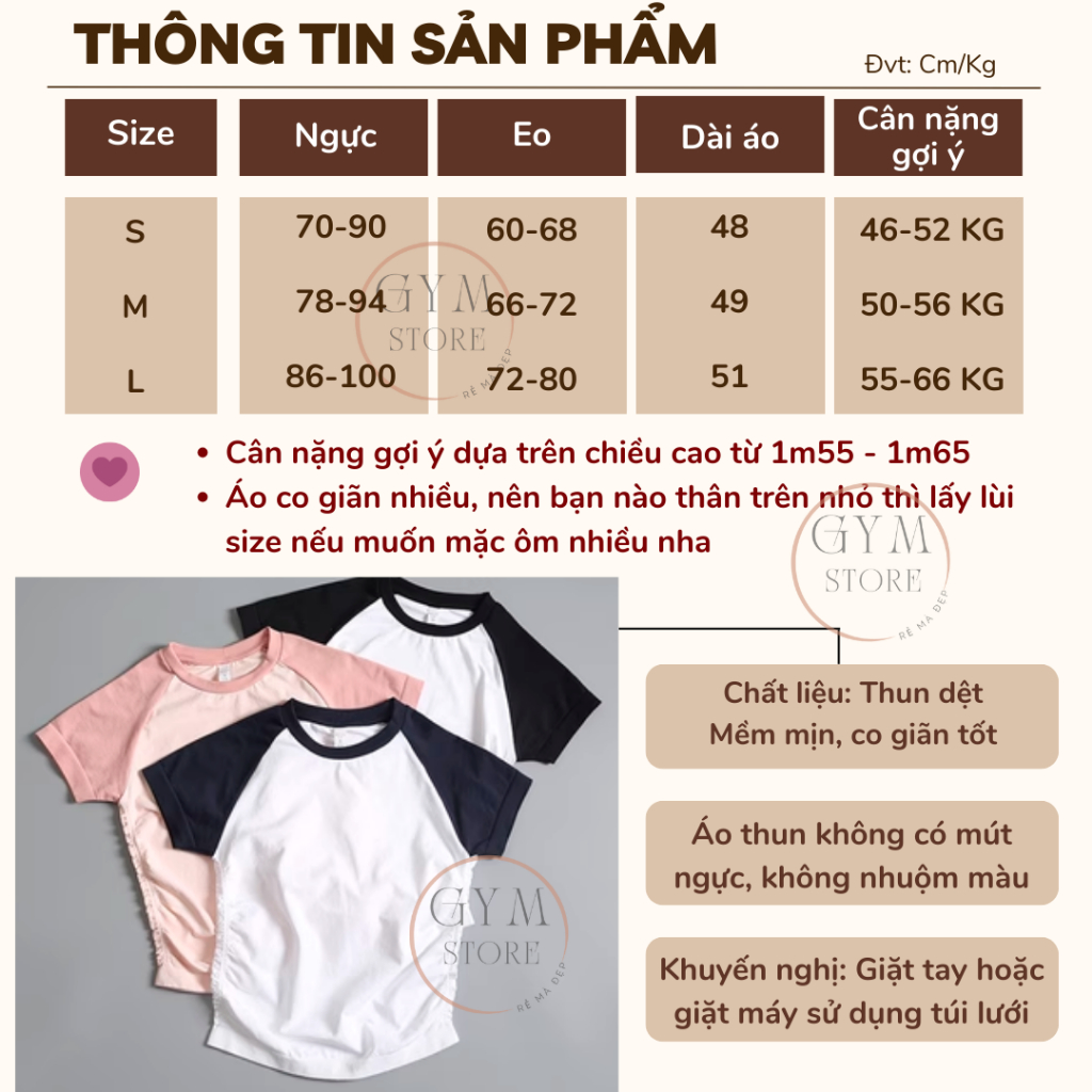 Áo Thun Gym Yoga Ôm Body Tay Ngắn Thể Thao Nữ Nhún Eo Thun Siêu Mềm Mịn Thoáng Mát Tôn Dáng Tôn Da 𝐆𝐘𝐌𝐒𝐓𝐎𝐑𝐄 666