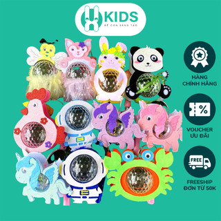 Đồ chơi đèn lồng trung thu cao cấp X KIDS có đèn nhạc,di chuyển xay 360 độ mô hình động vật, hoạt hình, phi hành gia