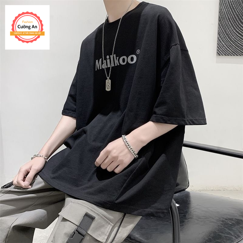Áo thun nam, áo phông nam tay ngắn, tay lỡ cổ tròn chất cotton dày dặn thoáng mát  ATN054 - Cường An Fashion